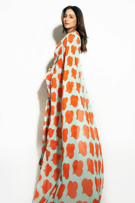 Ranbir Mukherjee Calcutta Printed Georgette Saree Set 