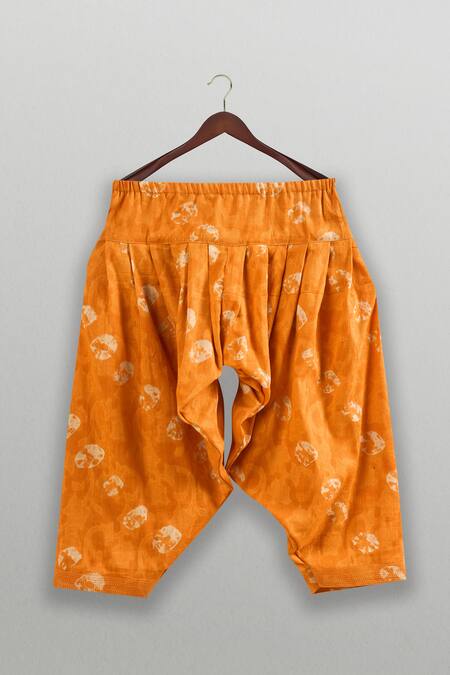 Buy Minikin Beige Satin, Cotton And Orange Pathani Set Online at Aza Fashions Buy_Minikin_Beige Satin, Cotton And Orange Pathani Set _Online_at_Aza_Fashions