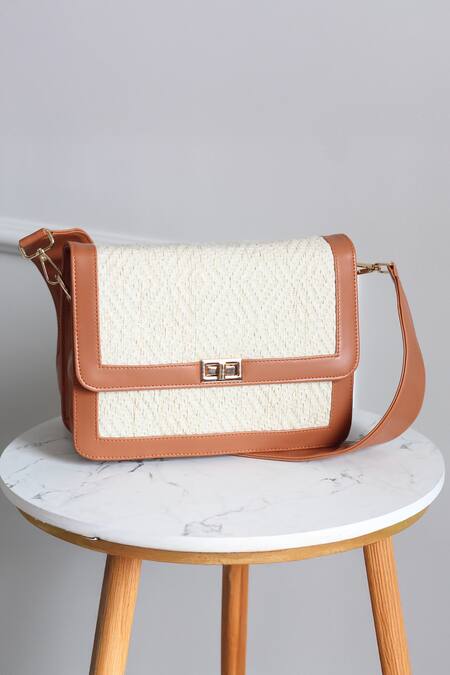 Buy Boxwish By Bhumika Off White Jacquard Abstract Pattern Sling Bag Online at Aza Fashions Buy_Boxwish By Bhumika_Off White Jacquard Abstract Pattern Sling Bag _Online_at_Aza_Fashions