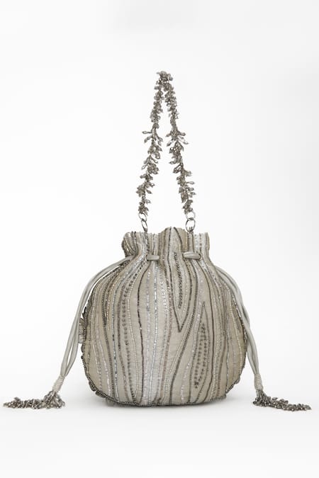 Doux Amour Floral Embellished Potli Bag 