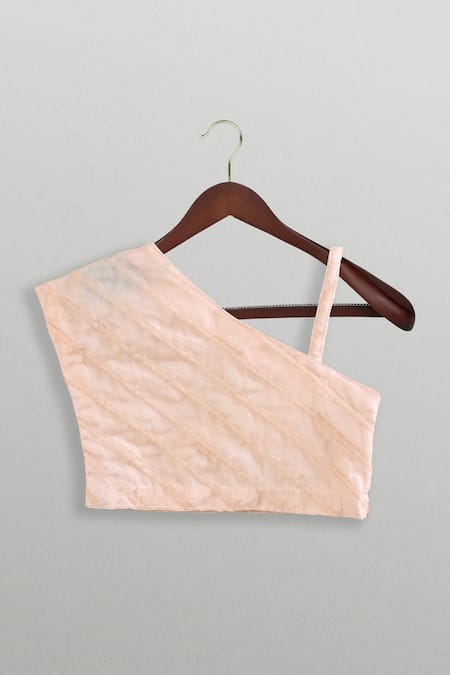 Shop Minikin Peach Organza Embroidery Lehenga Set at Aza Fashions Shop_Minikin_Peach Organza Embroidery Lehenga Set _at_Aza_Fashions