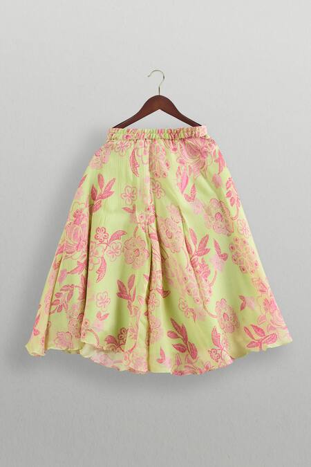 Buy Minikin Pink Cotton Tassels Floral Palazzo Set Online at Aza Fashions Buy_Minikin_Pink Cotton Tassels Floral Palazzo Set _Online_at_Aza_Fashions