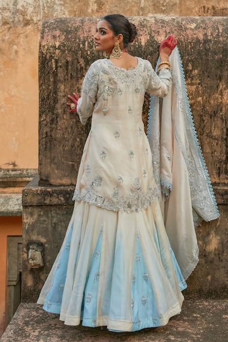 Vinita Bhansali Silk Fusion Lehenga Set 