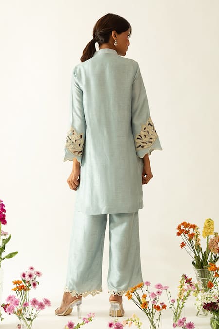 Neitri Aqua Embroidered Kurta Set 