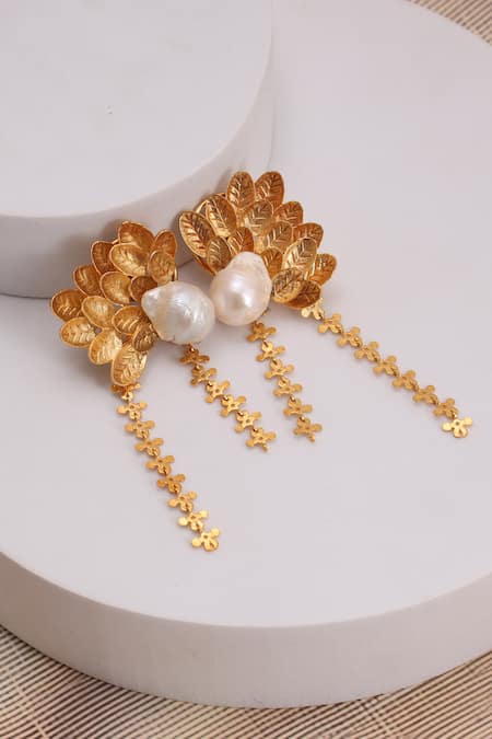 Trupti Mohta Gold Plated Baroque Beauty Earrings 