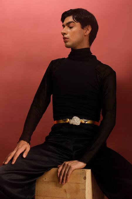 Shop_Trupti Mohta_Gold Stones Plated Designer Belt With 