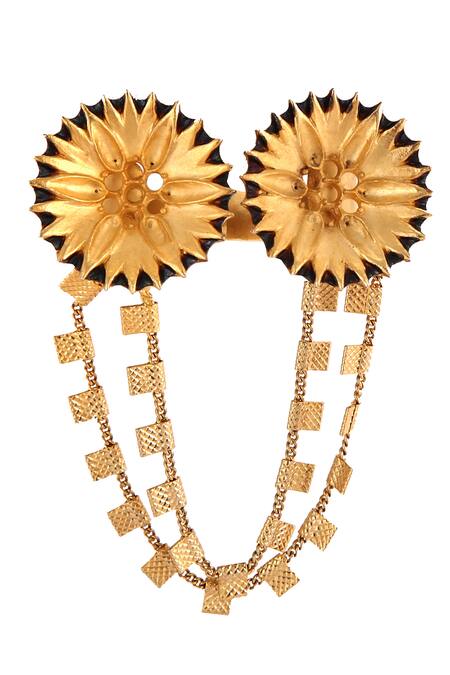 Buy_Trupti Mohta_Gold Plated Designer Ring _Online_at_Aza_Fashions