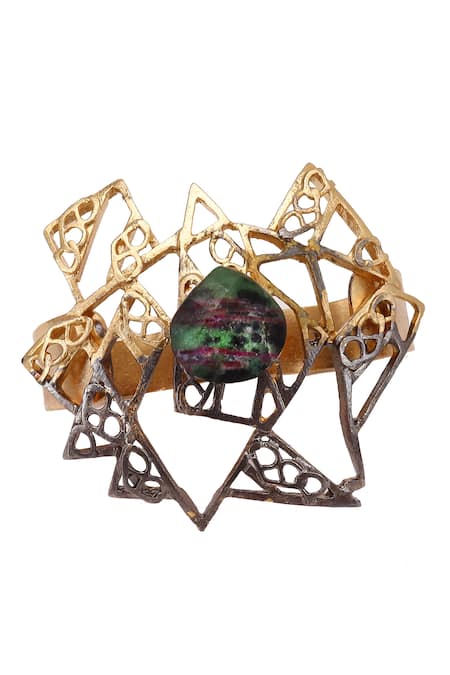 Trupti Mohta Designer Handcrafted Dual Tone Ring 