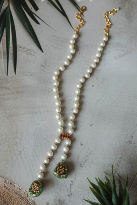 Do Taara Kundan & Pearl Long Necklace 