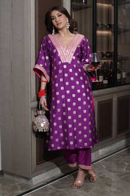 Shop_Bhavna Kumar_Gold Sequins, Mirrors Potli Bag With Detachable Handle _Online_at_Aza_Fashions