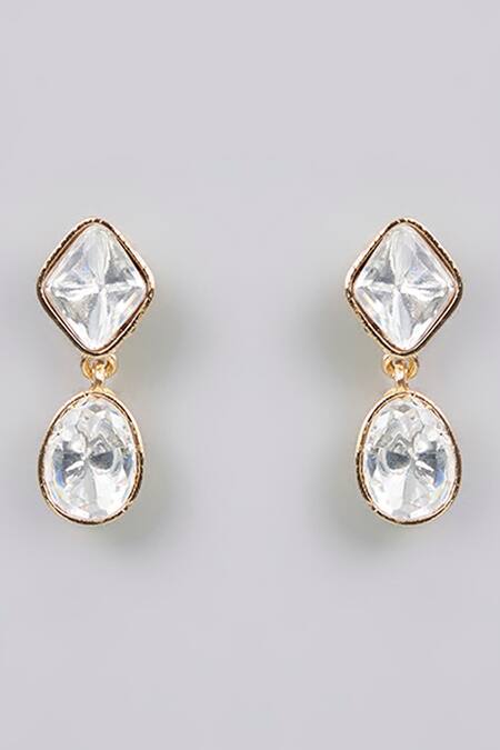 Auraa Trends_Gold Plated Crystals Finish Pearl Pendant Necklace Set_Online_at_Aza_Fashions