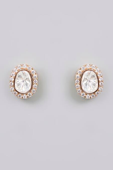 Auraa Trends_Gold Plated Imitation Diamonds Finish Pearl Necklace Set_Online_at_Aza_Fashions