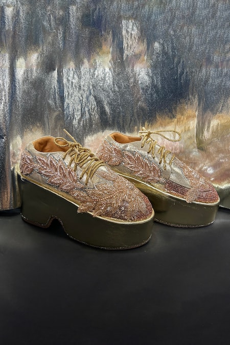 Chal Jooti Luxe Embellished Sneakers 