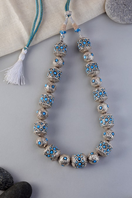 Mero Jewellery Turquoise Vintage Beaded Necklace 