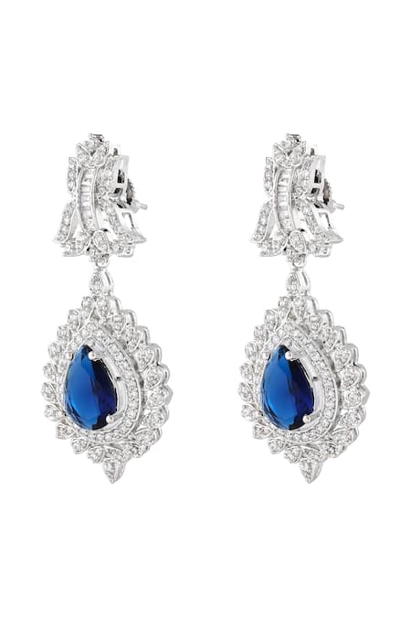 Prihan Luxury Jewelry Sapphire Stone Danglers 