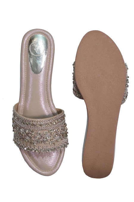 Sana K luxurious Footwear Embellished Warda Wedges 