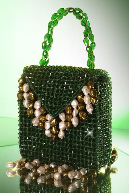Forever Noor Crystal Beaded Mini Handbag 