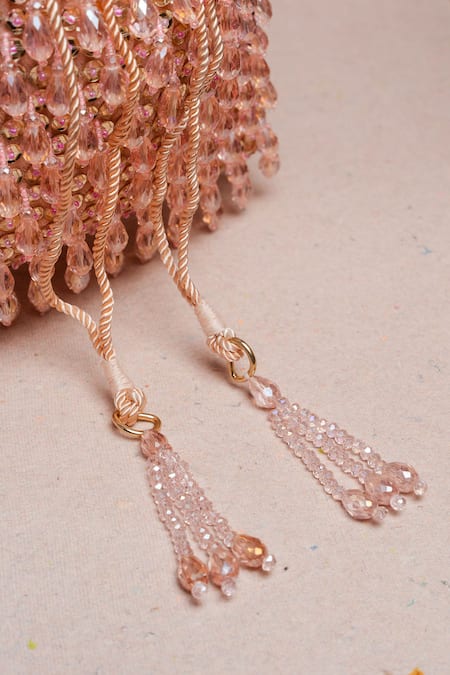 Nayaab By Sonia Pink Sequins, Beads Crystalline Blush Potli Bag Online at Aza Fashions Nayaab By Sonia_Pink Sequins, Beads Crystalline Blush Potli Bag _Online_at_Aza_Fashions