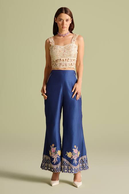 Buy Chandrima Ivory Beads, Cut Work Square Neck Beadwork Bustier Online at Aza Fashions Buy_Chandrima_Ivory Beads, Cut Work Square Neck Beadwork Bustier _Online_at_Aza_Fashions