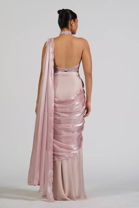 Astha Batra Elora Haze Drape Saree Set 