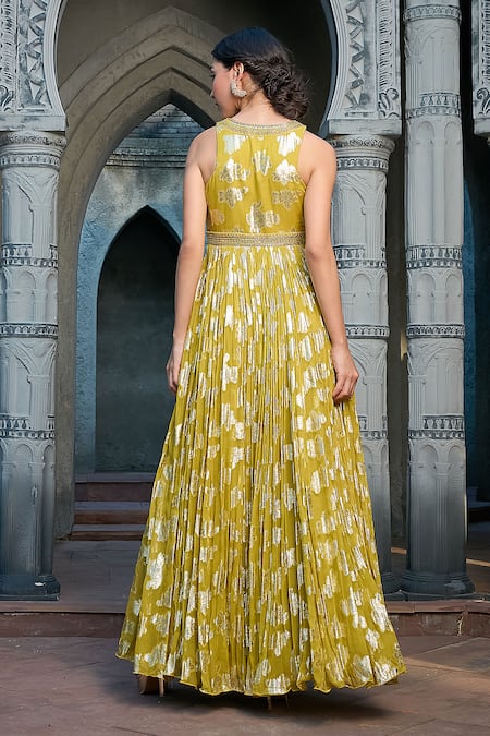 Priyanka Jain Lurex Anarkali Set With Dupatta 