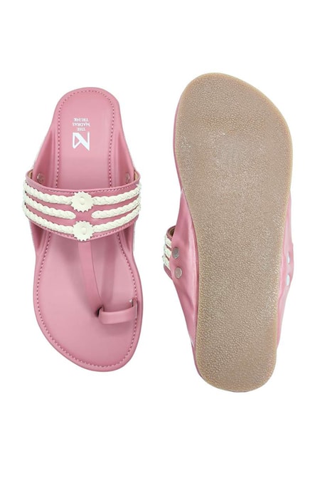The Madras Trunk Haiku Kolhapuri Flat Sandals 