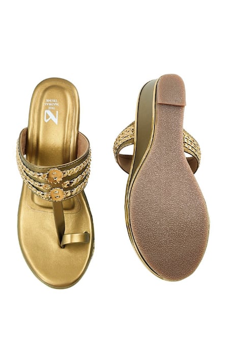 The Madras Trunk Antique Wedge Heels 