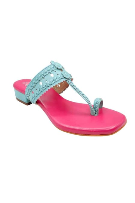 The Madras Trunk_Pink Cut Work Haiku Uno Heels _Online_at_Aza_Fashions