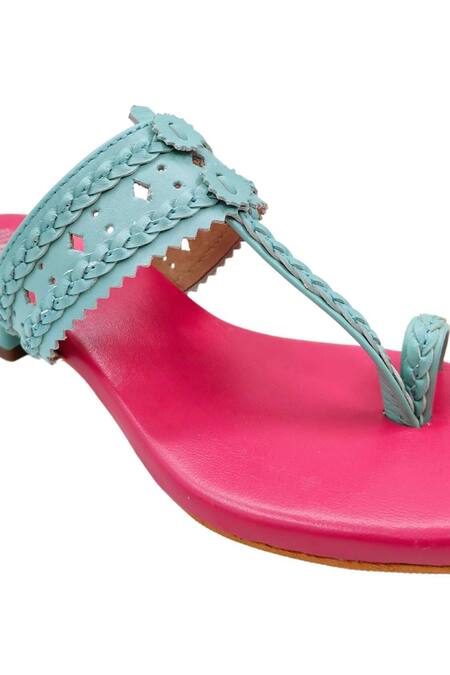 The Madras Trunk_Pink Cut Work Haiku Uno Heels _at_Aza_Fashions