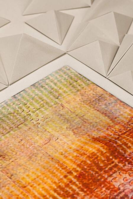 Unallume By Nisha Multi Color Sunset Spectrum Silk Pocket Square Online at Aza Fashions Unallume By Nisha_Multi Color Sunset Spectrum Silk Pocket Square _Online_at_Aza_Fashions