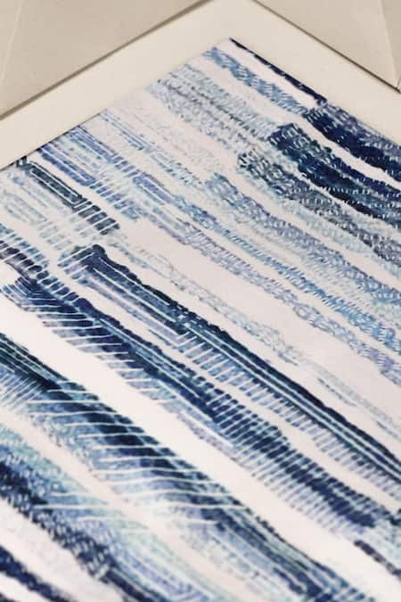 Unallume By Nisha Stripes Silk Pocket Square 
