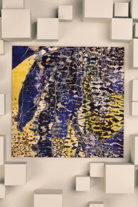 Unallume By Nisha Wilderness Vista Silk Pocket Square 