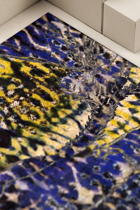 Unallume By Nisha Multi Color Wilderness Vista Silk Pocket Square Online at Aza Fashions Unallume By Nisha_Multi Color Wilderness Vista Silk Pocket Square _Online_at_Aza_Fashions