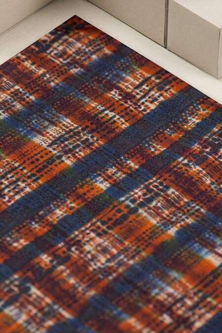 Unallume By Nisha Multi Color Rustic Elegance Silk Pocket Square Online at Aza Fashions Unallume By Nisha_Multi Color Rustic Elegance Silk Pocket Square _Online_at_Aza_Fashions