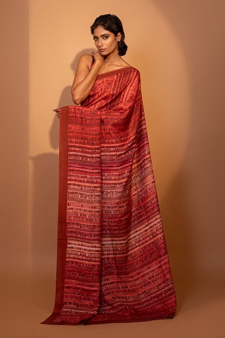 Unallume By Nisha Urban Reflections Silk Saree 