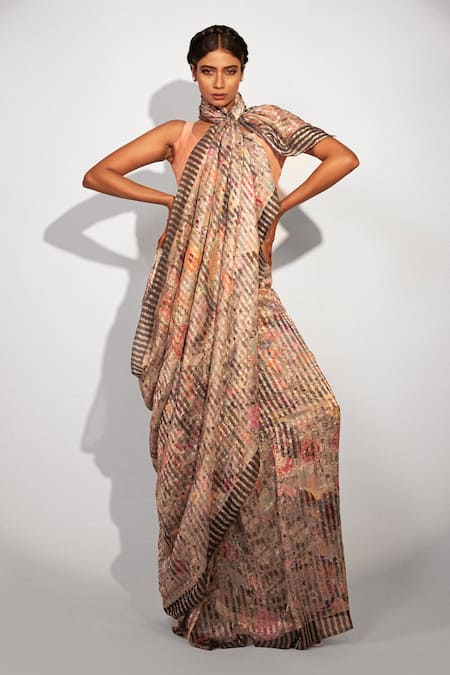 Unallume By Nisha Ethereal Bloom Silk Saree 