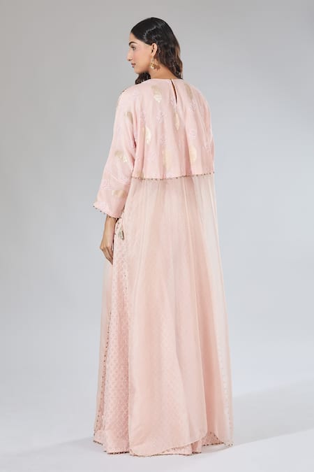 Payal Singhal Floral Embroidered Tunic & Palazzo Set 