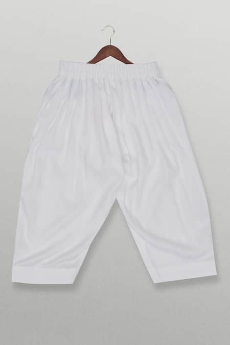 Tiny Pants_Pink Georgette, Cotton Embroidery, Sequins Designer Kurta Set_Online_at_Aza_Fashions