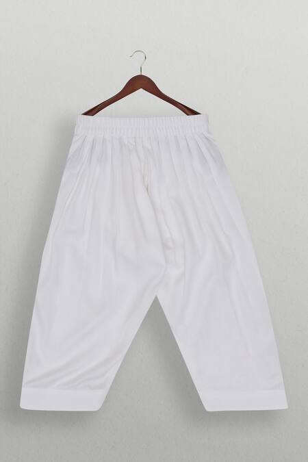 Tiny Pants_Yellow Chanderi, Cotton Zari Kurta Jacket Set _Online_at_Aza_Fashions