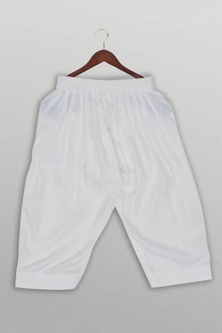 Tiny Pants White Cotton Floral Printed Kurta Jacket Set Online at Aza Fashions Tiny Pants_White Cotton Floral Printed Kurta Jacket Set _Online_at_Aza_Fashions