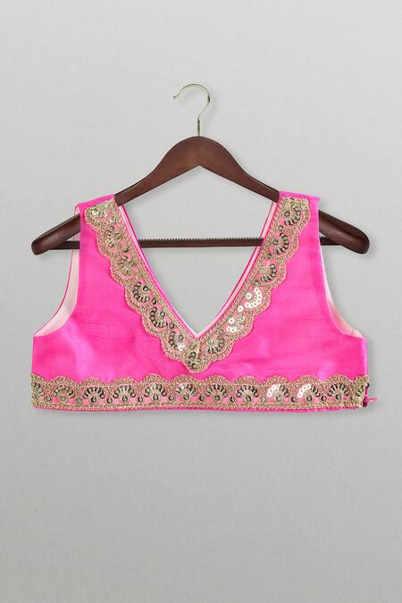 Buy_Tiny Pants_Yellow Georgette, Cotton Mirrors, Embroidery, Sequins Lemon Work Lehenga Set _Online_at_Aza_Fashions