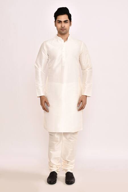 Buy_Arihant Rai Sinha_Yellow Silk Blend Nehru Jacket Set_Online_at_Aza_Fashions
