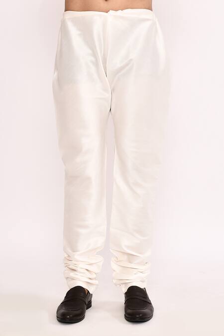 Arihant Rai Sinha_Blue Silk Blend Nehru Jacket Set _Online_at_Aza_Fashions