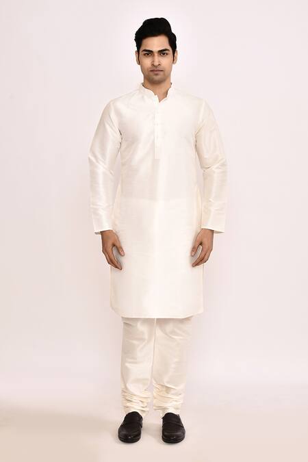 Buy_Arihant Rai Sinha_Blue Silk Blend Nehru Jacket Set _Online_at_Aza_Fashions