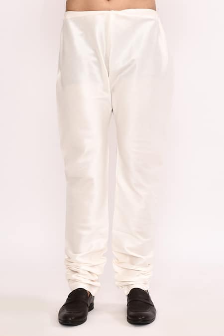 Arihant Rai Sinha_White Silk Kurta Set _Online_at_Aza_Fashions