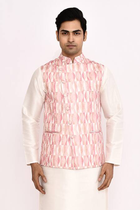 Buy Arihant Rai Sinha Pink Baby Nehru Jacket Buy_Arihant Rai Sinha_Pink Baby Nehru Jacket
