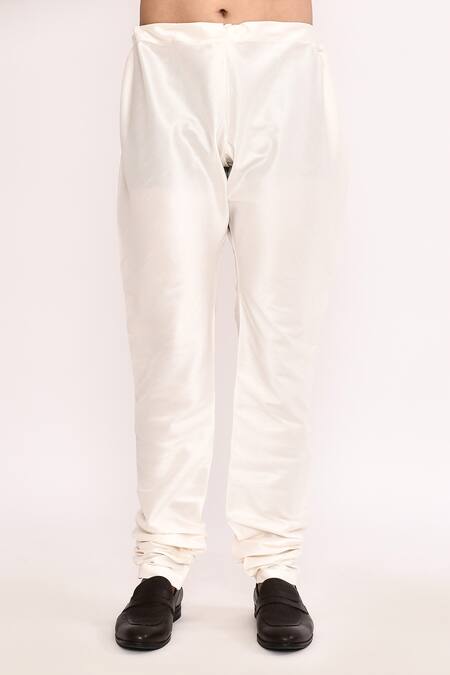 Arihant Rai Sinha_Yellow Silk Embroidery Kurta Set _Online_at_Aza_Fashions