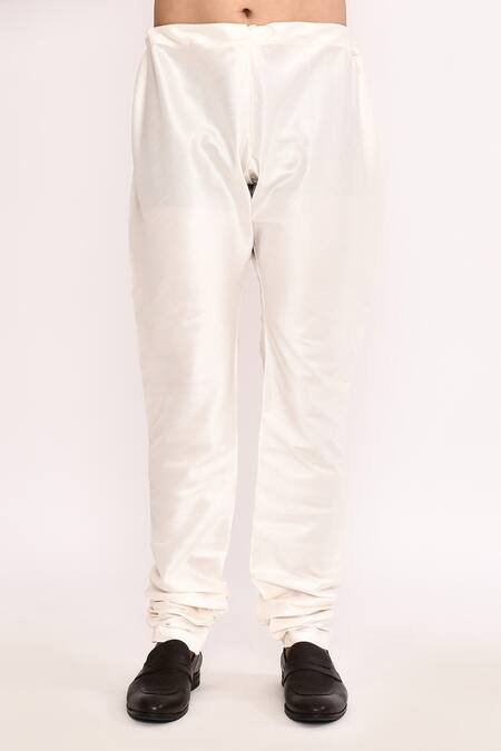 Arihant Rai Sinha_Rust Cotton, Silk Printed Kurta Set With Churidar _Online_at_Aza_Fashions