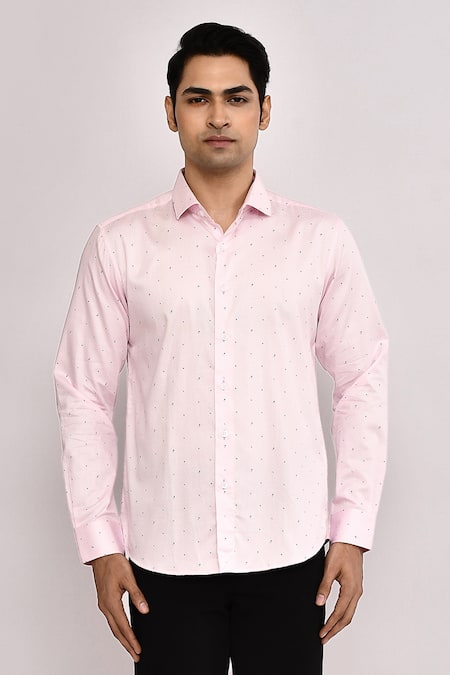 Buy_Arihant Rai Sinha_Pink Cotton Baby Casual Shirt 