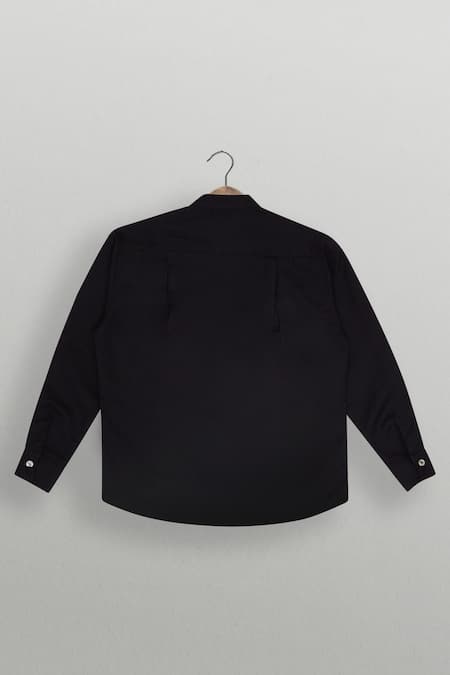 The Blue Morphology Ying-Yang Inspired Black Shirt 